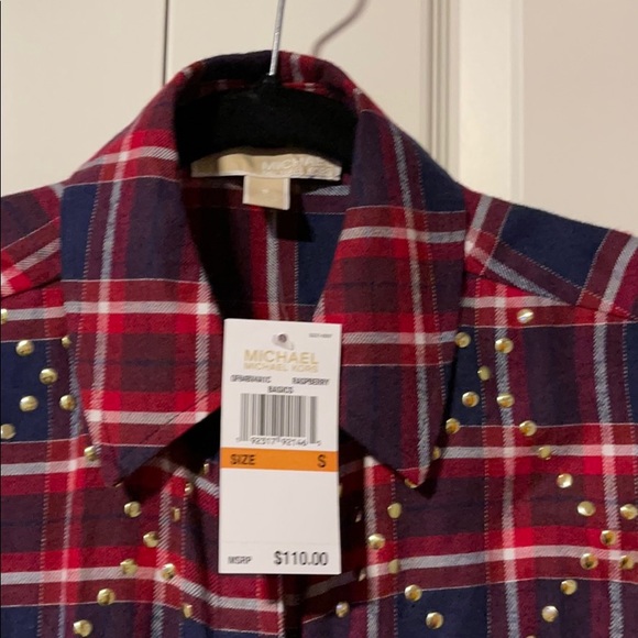 Michael Kors Plaid Button-up Shirt - Picture 3 of 3